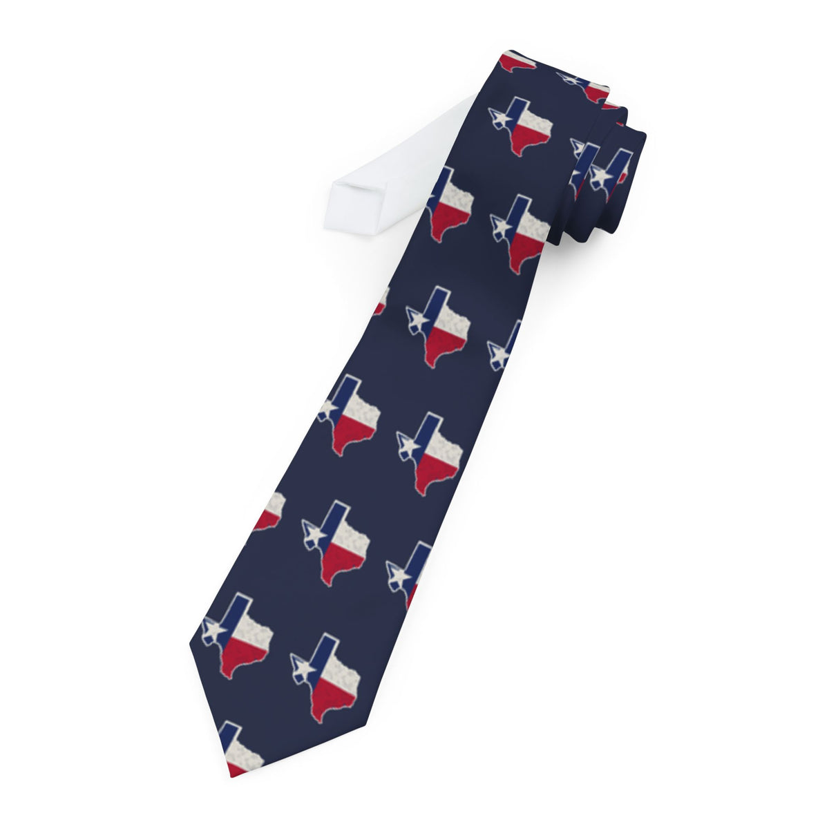 Texas Mission Flag Map Tie