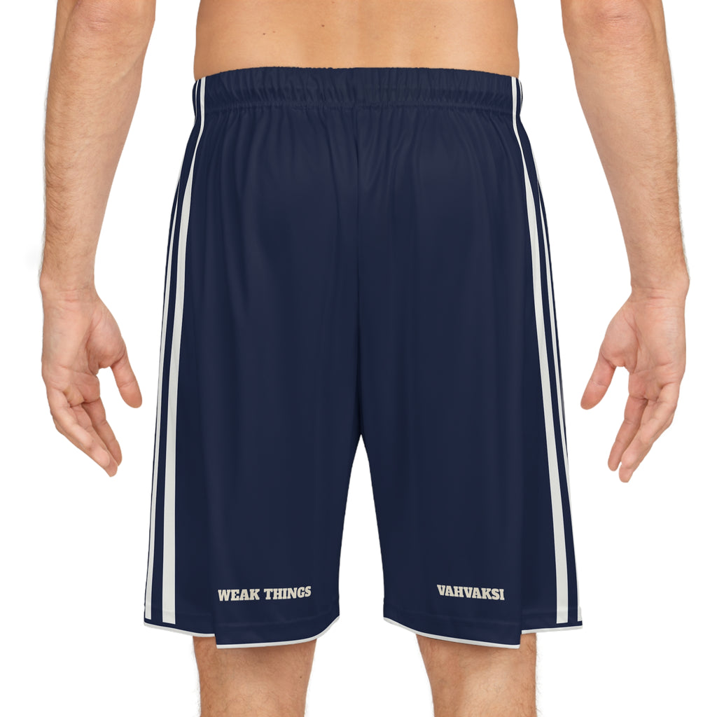 Finland Helsinki Mission Basketball Shorts, worn, back view