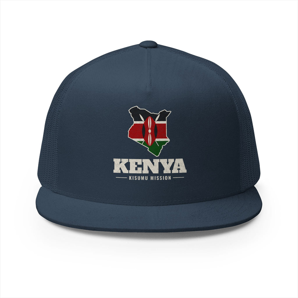 Kenya Kisumu Mission Flag Map Trucker Hat