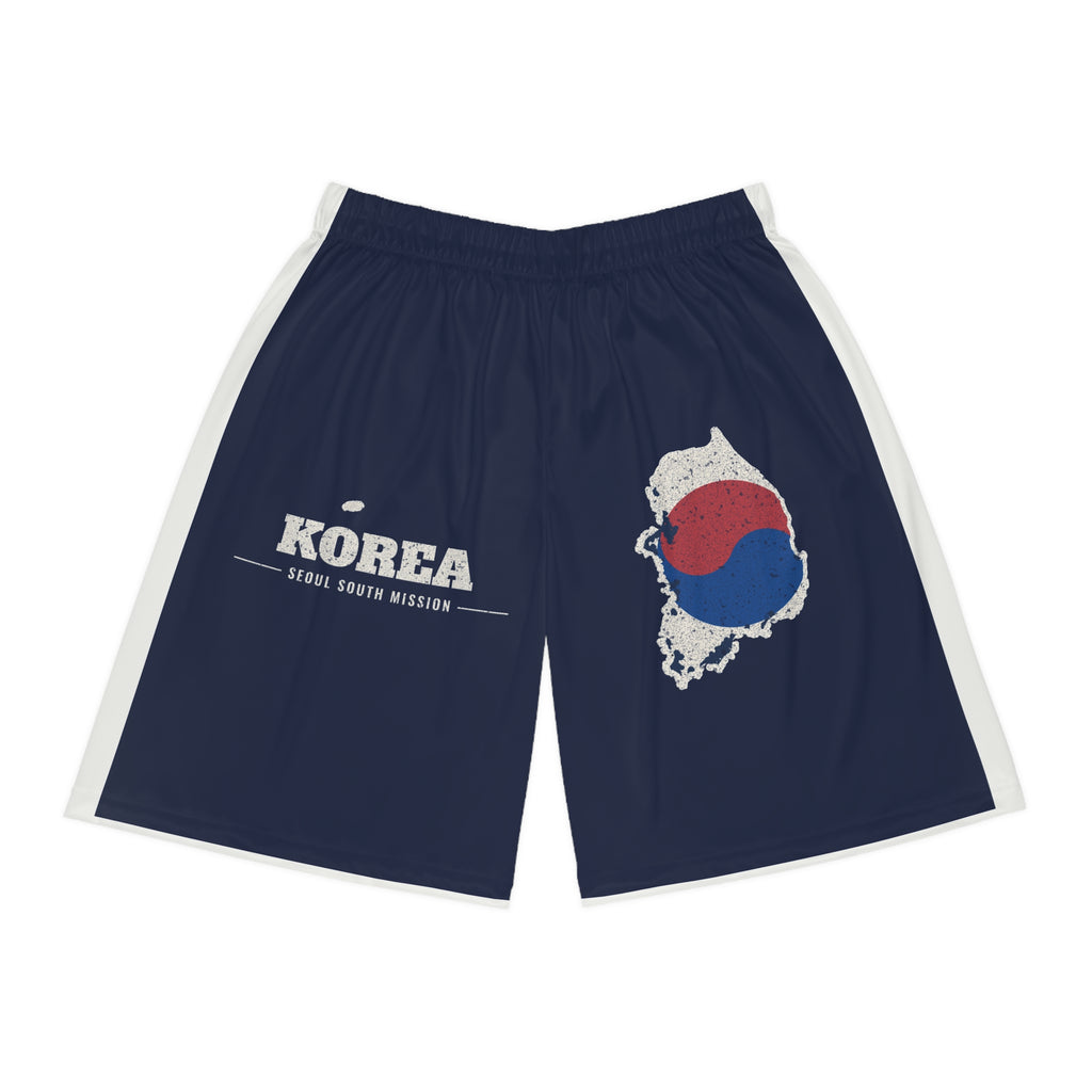 Korea Seoul South Mission Basketball Shorts, front view