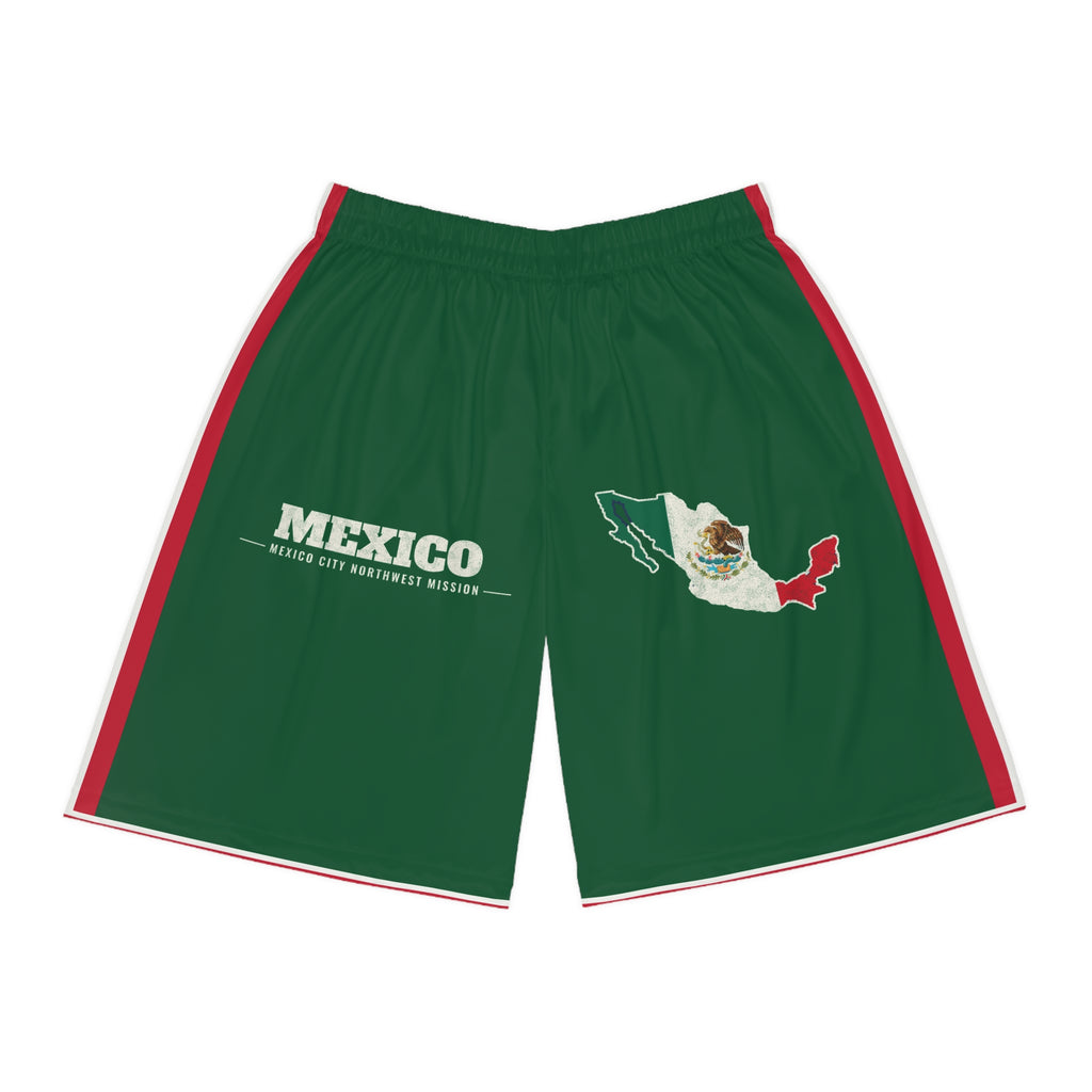 Mexico Mexico City Northwest Mission Basketball Shorts, front view