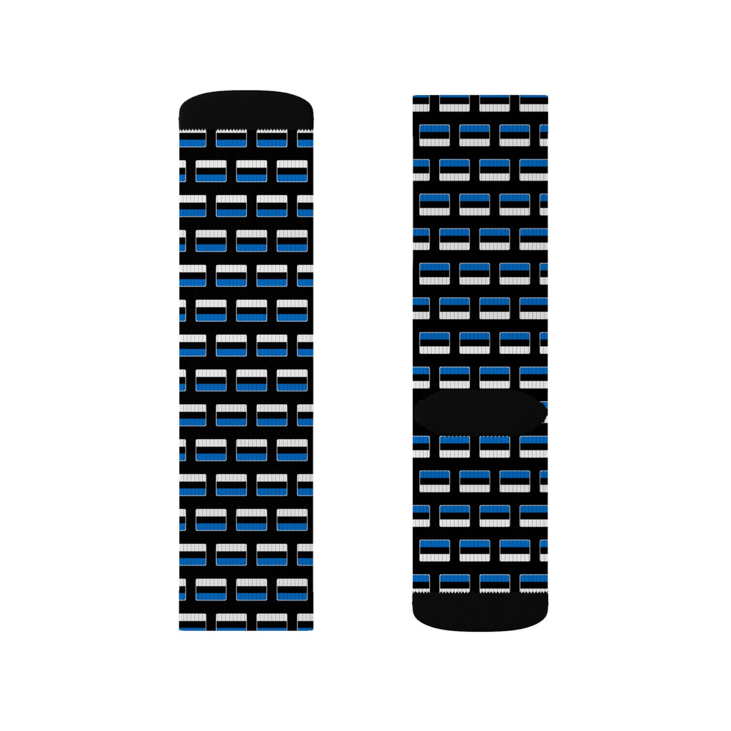 Estonia Mission Flag Socks