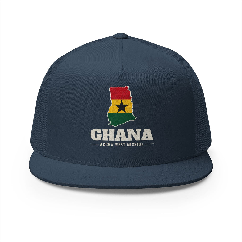 Ghana Accra West Mission Flag Map Trucker Hat