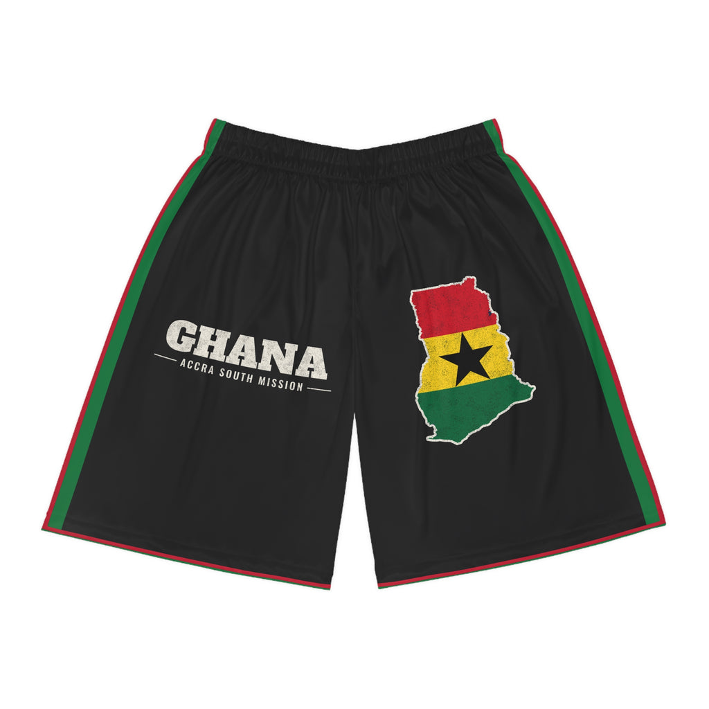 Ghana Accra South Mission Basketball Shorts, front view