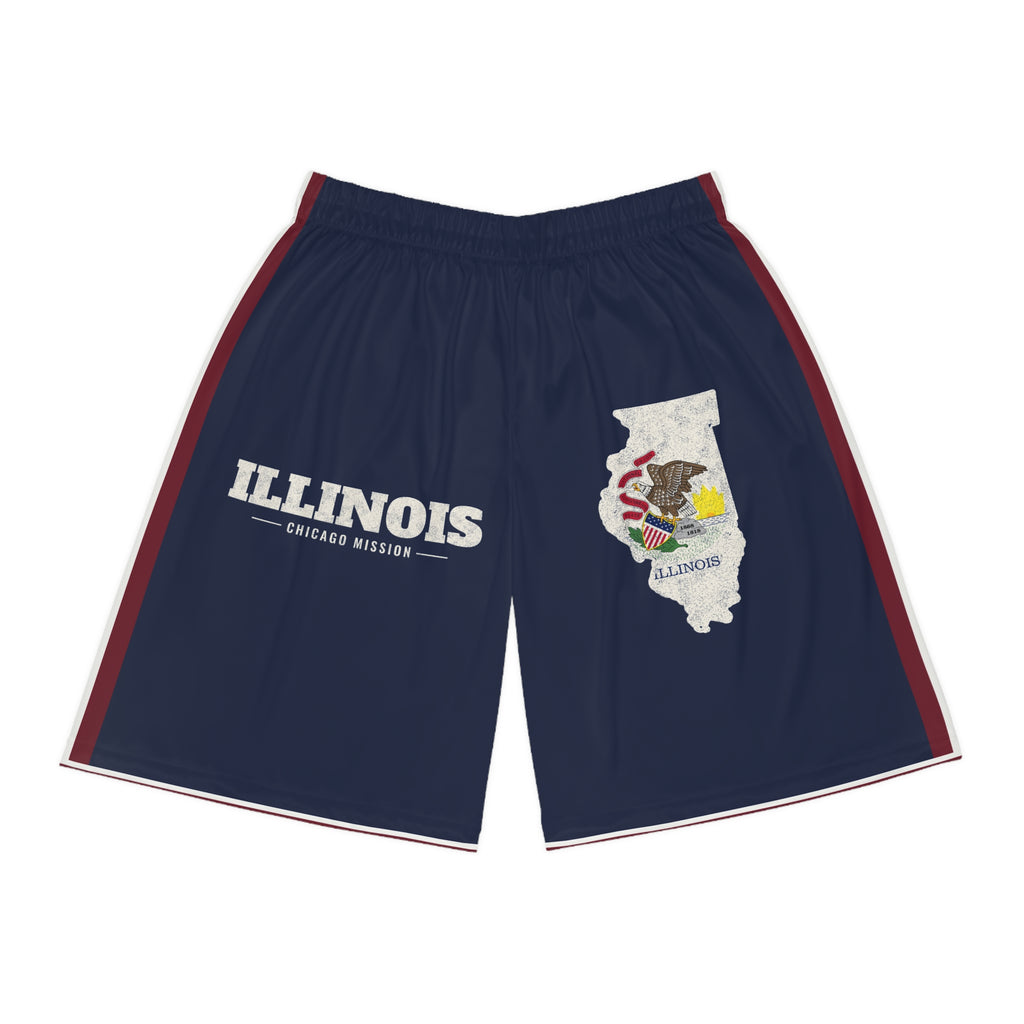 Illinois Chicago Mission Basketball Shorts, front view