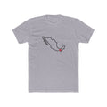 Mexico Tuxtla Gutierrez Mission Heart Map shirt in Heather Grey: Mexico outline with a red heart, front view