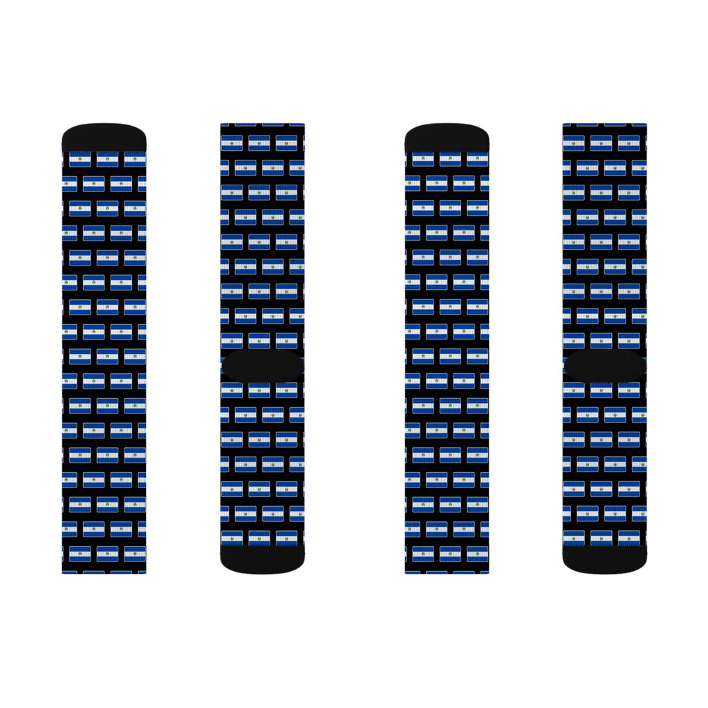 El Salvador Mission Flag Socks
