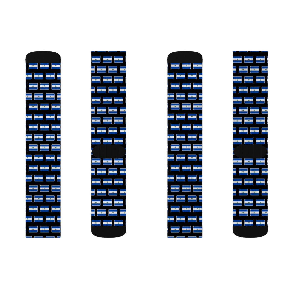 El Salvador Mission Flag Socks