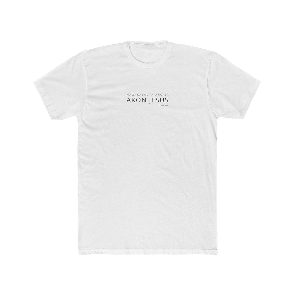 I Glory in My Jesus shirt in Hiligaynon on White: “Nagakasadya ako sa akon Jesus”, 2 Nefi 33:6