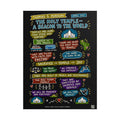 The Holy Temple—a Beacon to the World Sketch Note Poster (Black) — Thomas S. Monson