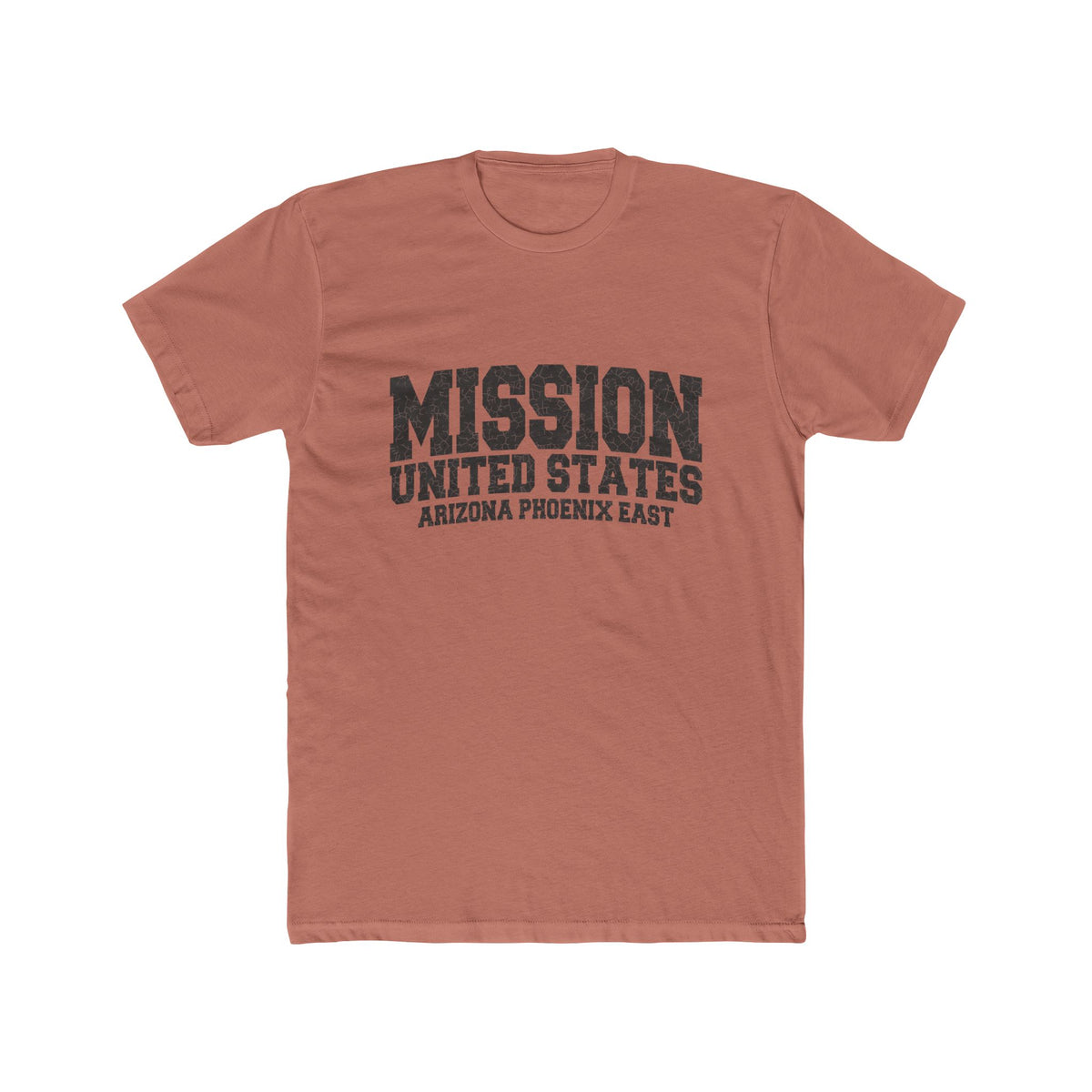 Arizona Phoenix East Mission T-Shirt in Solid Desert Pink, front view