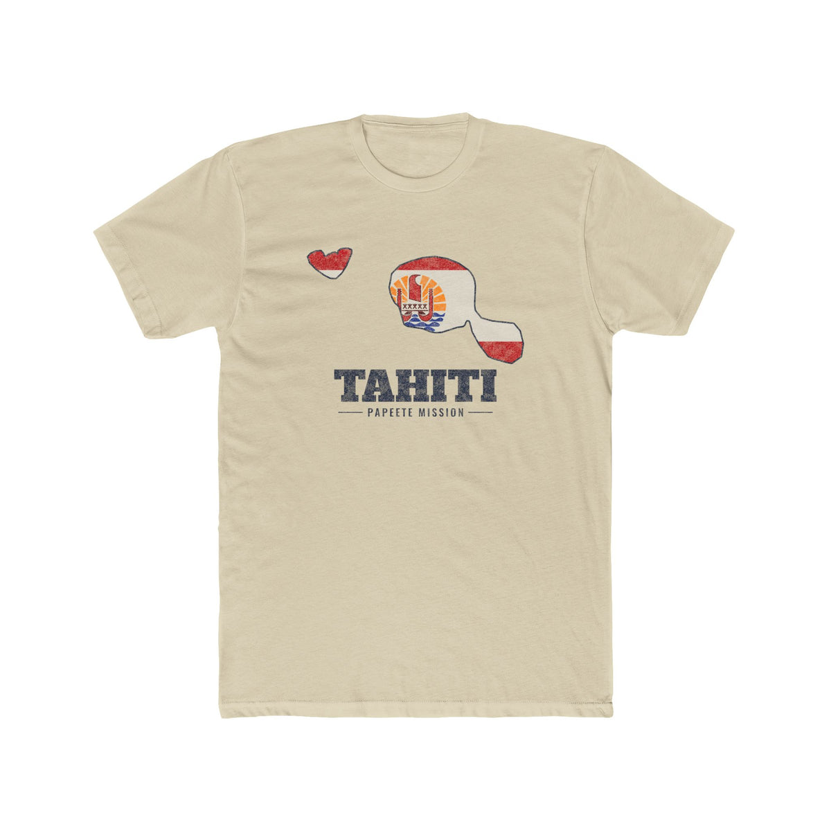 Tahiti Papeete Mission Flag Map Shirt