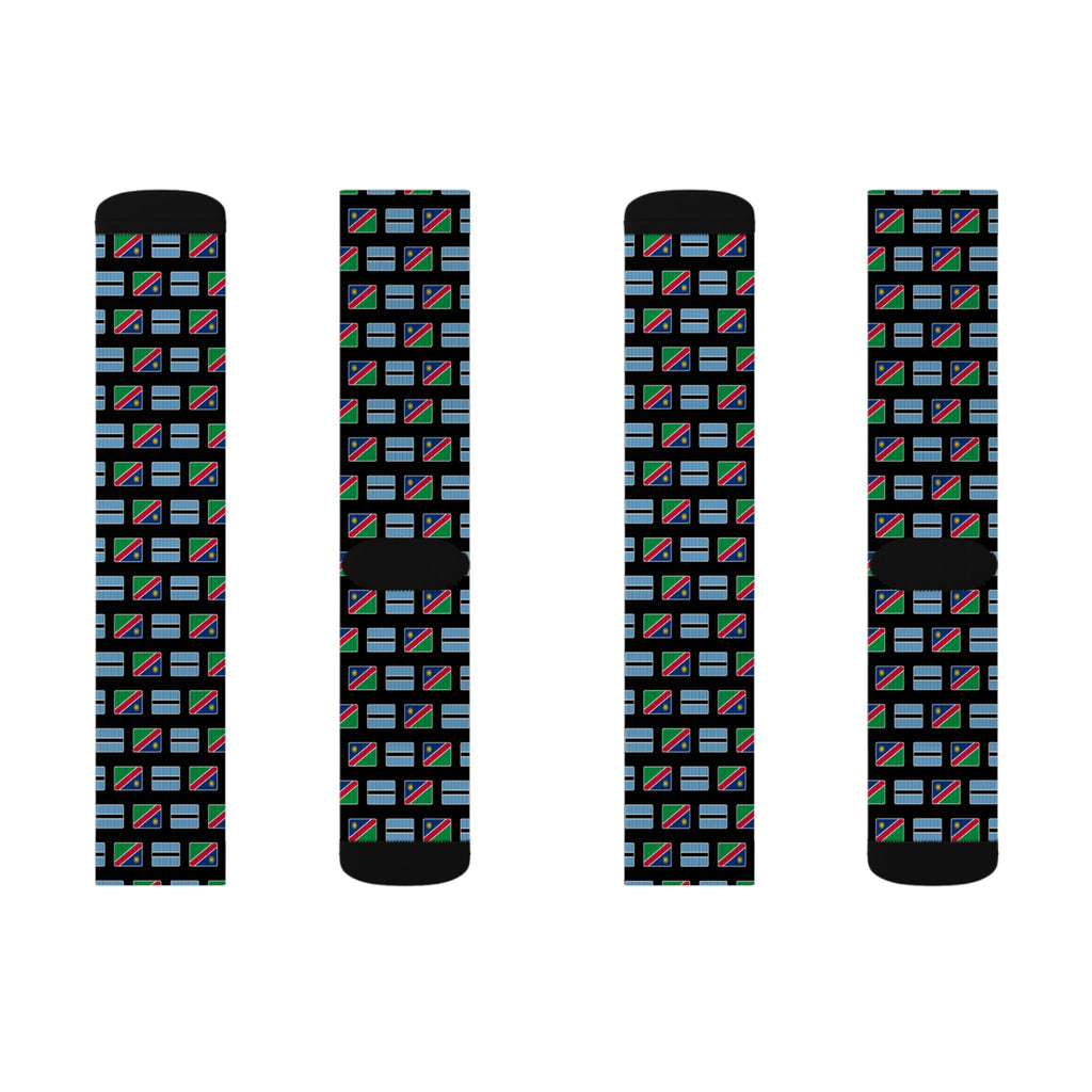 Botswana/Namibia Mission Flag Socks