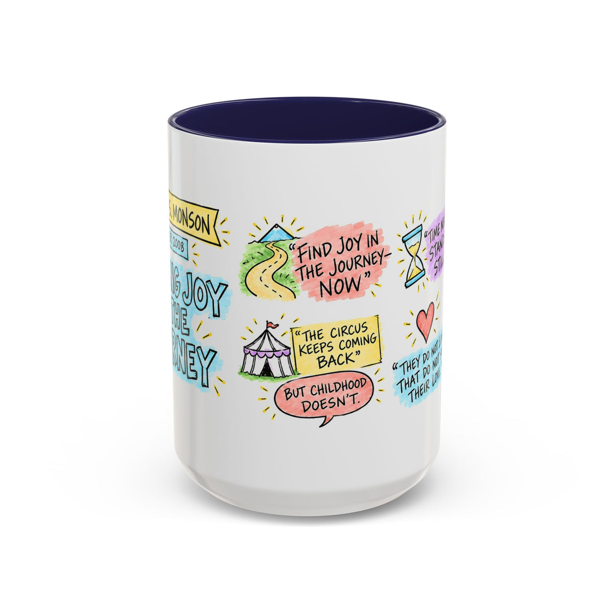 Finding Joy in the Journey Sketch Note Mug — Thomas S. Monson