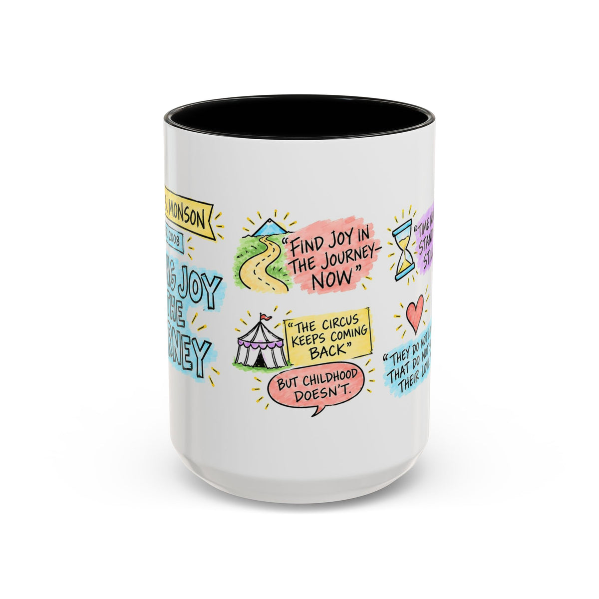Finding Joy in the Journey Sketch Note Mug — Thomas S. Monson
