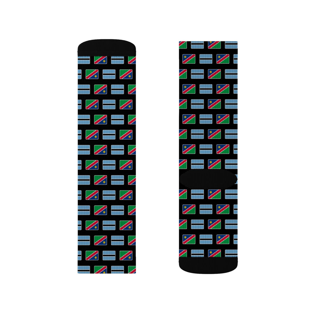 Botswana/Namibia Mission Flag Socks