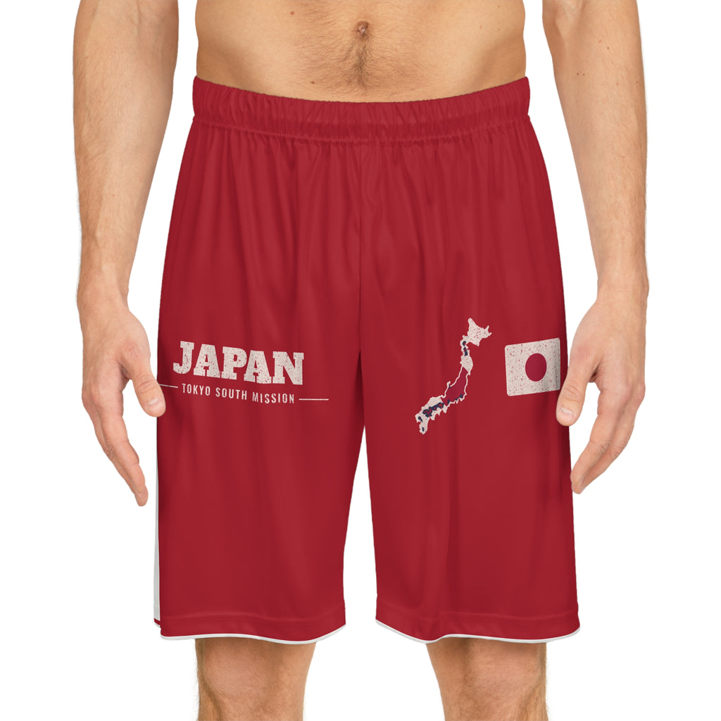 Japan Tokyo South Mission Basketball Shorts, worn, front view