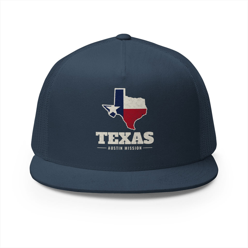 Texas Austin Mission Flag Map Trucker Hat