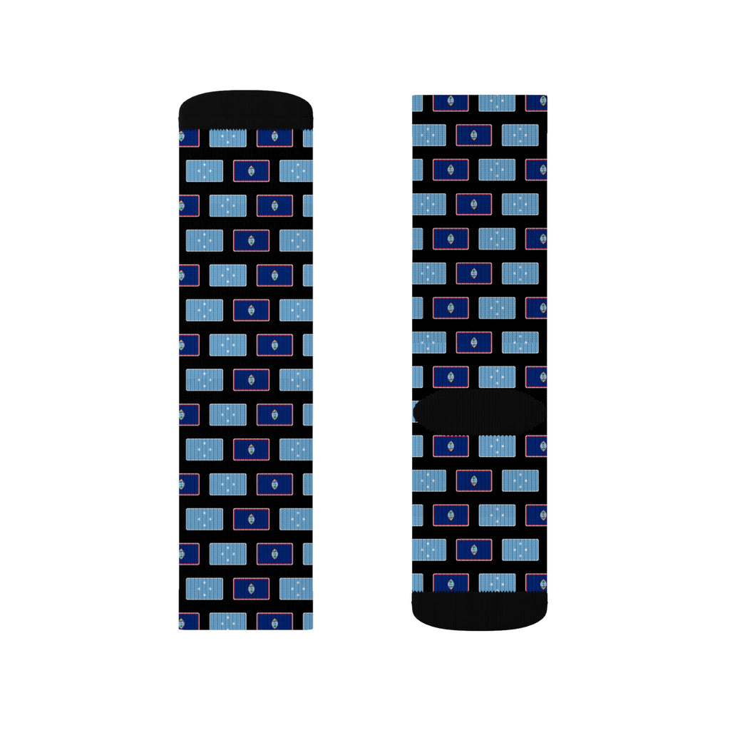 Micronesia Guam Mission Flag Socks