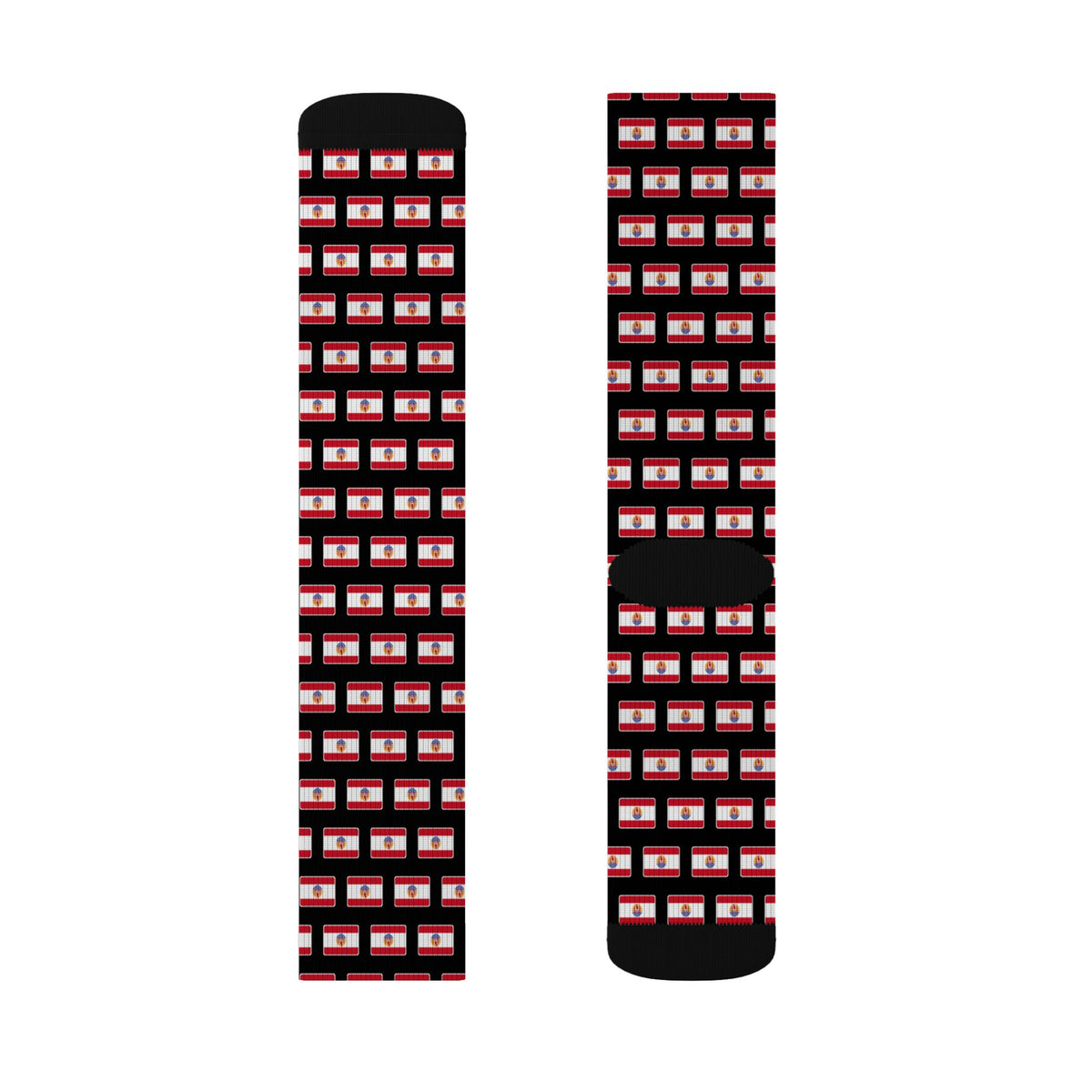 Tahiti Mission Flag Socks