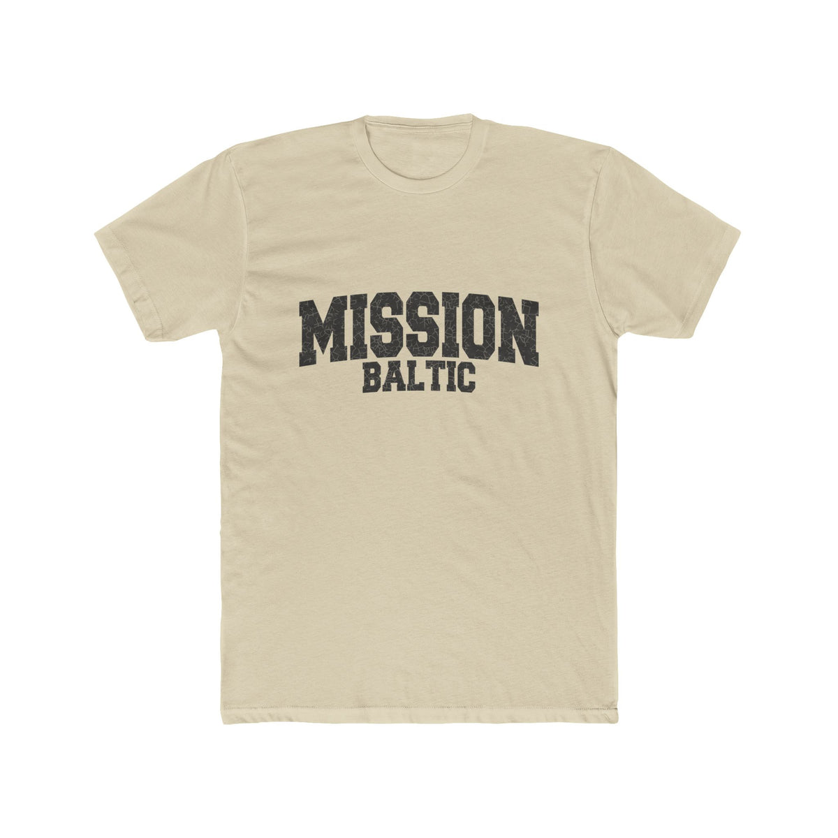 Baltic Mission T-Shirt in Solid Cream, front view