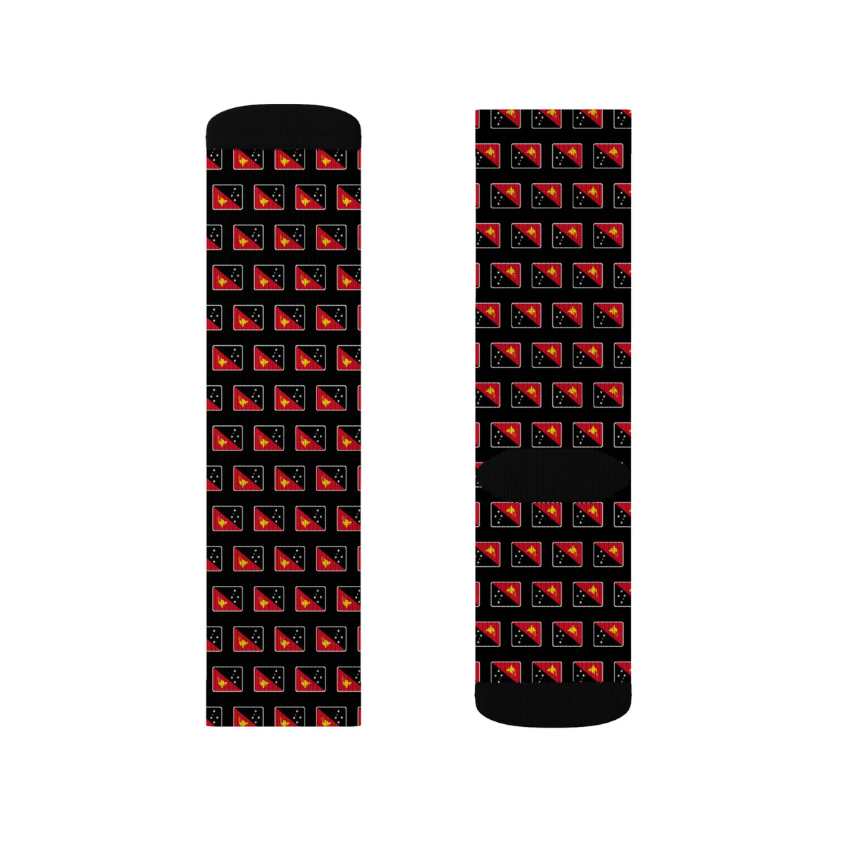 Papua New Guinea Mission Flag Socks