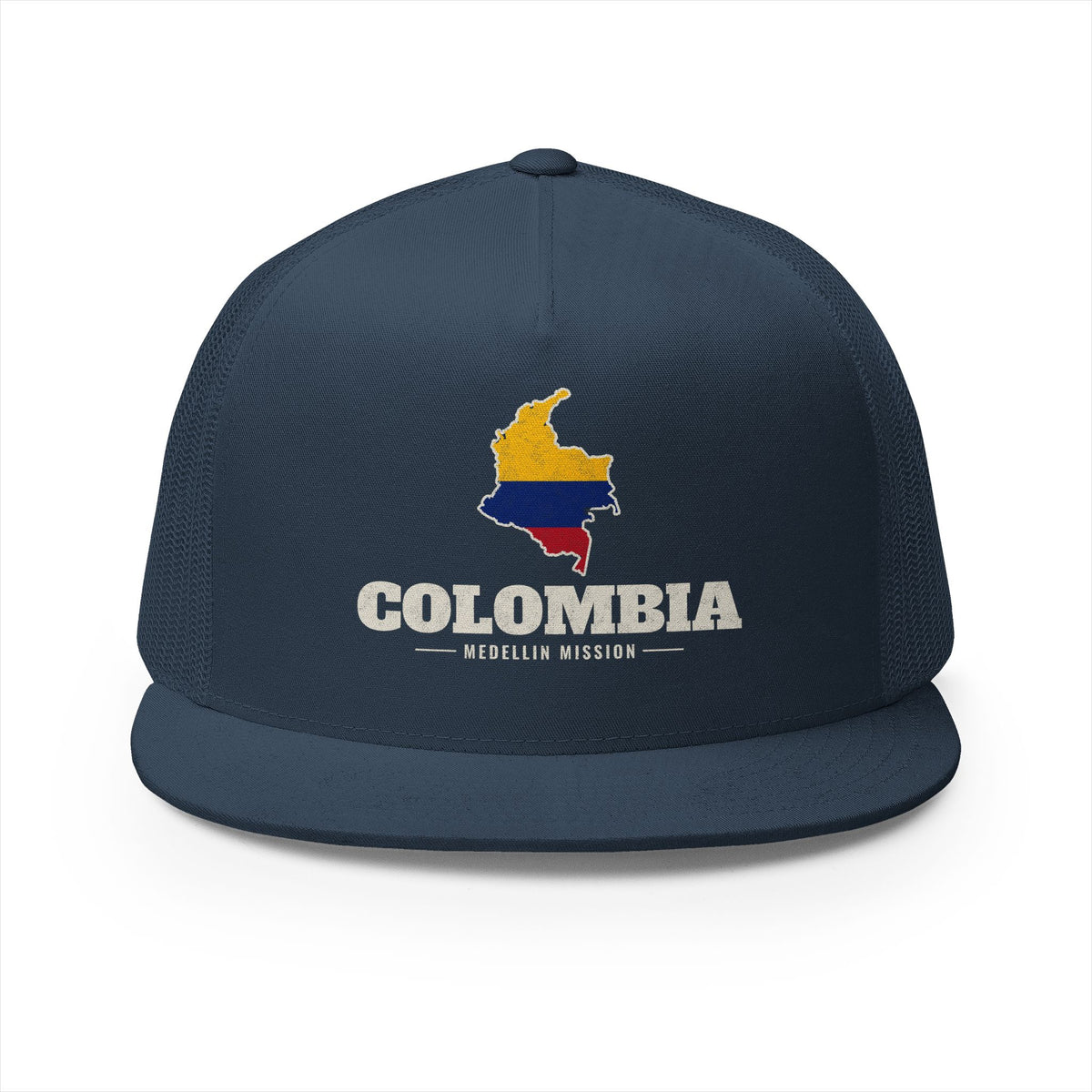 Colombia Medellin Mission Flag Map Trucker Hat