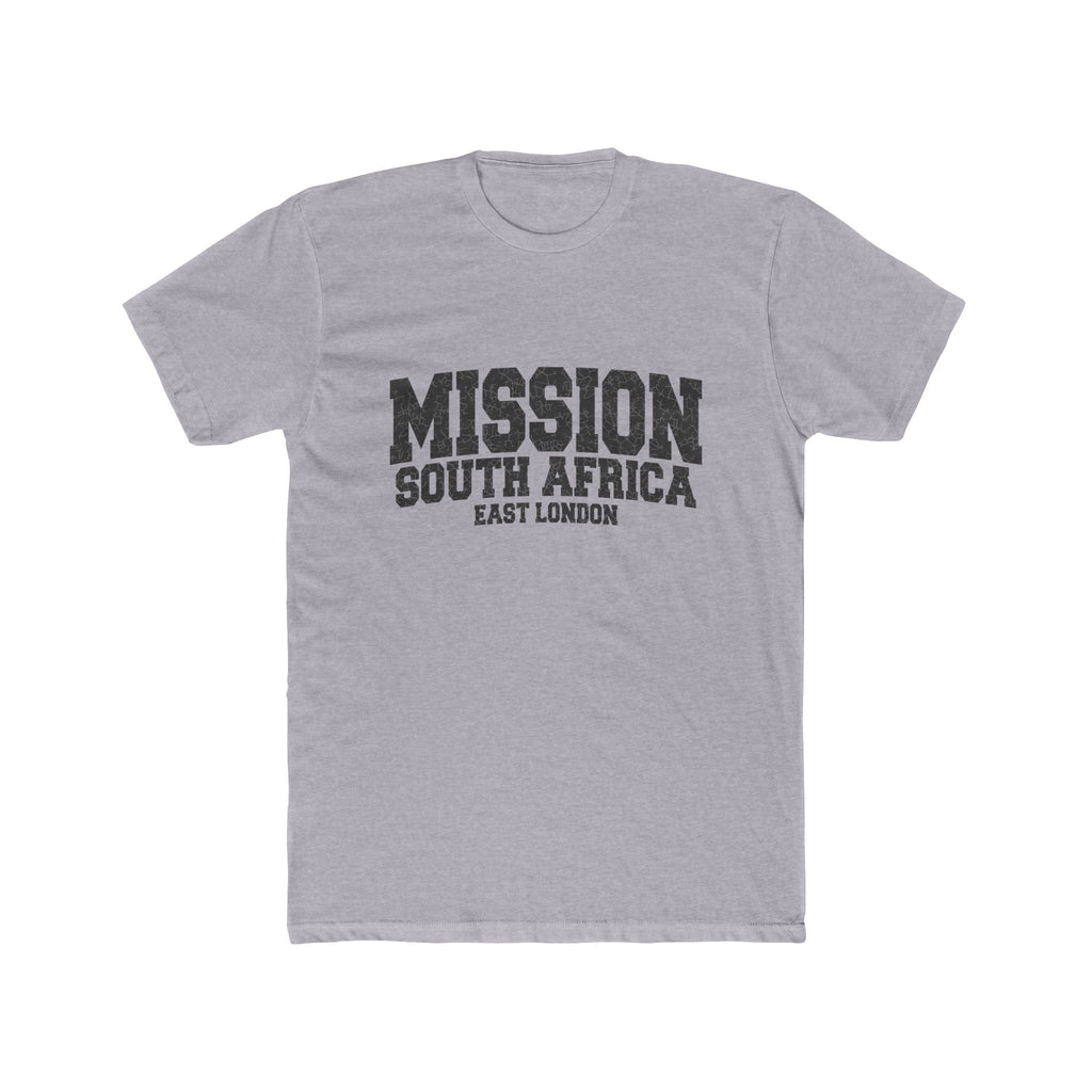 South Africa East London Mission T-Shirt in Heather Grey, front view