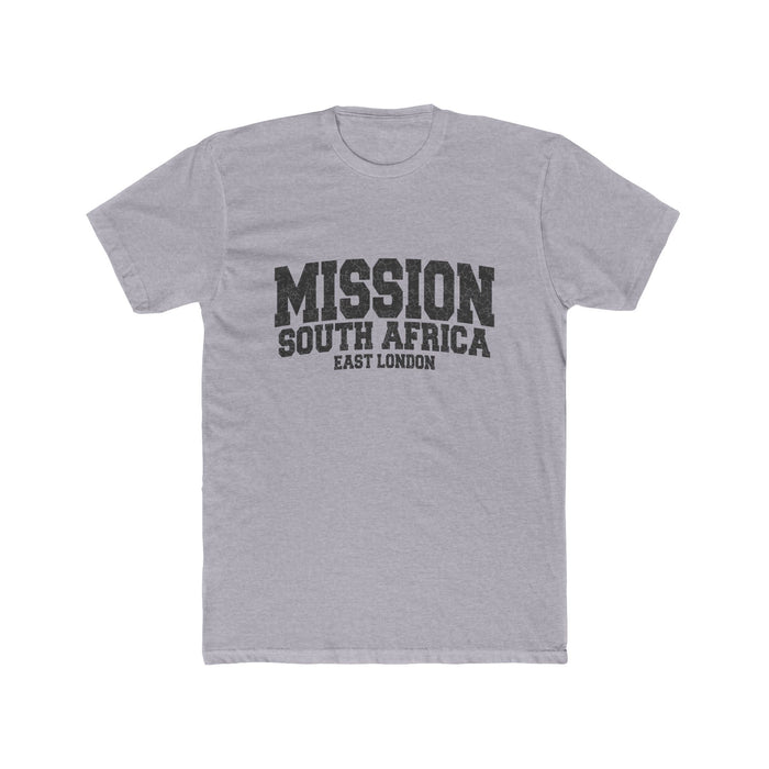South Africa East London Mission T-Shirt in Heather Grey, front view