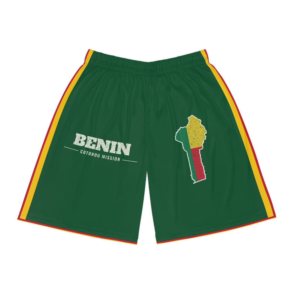 Benin Cotonou Mission Basketball Shorts, front view