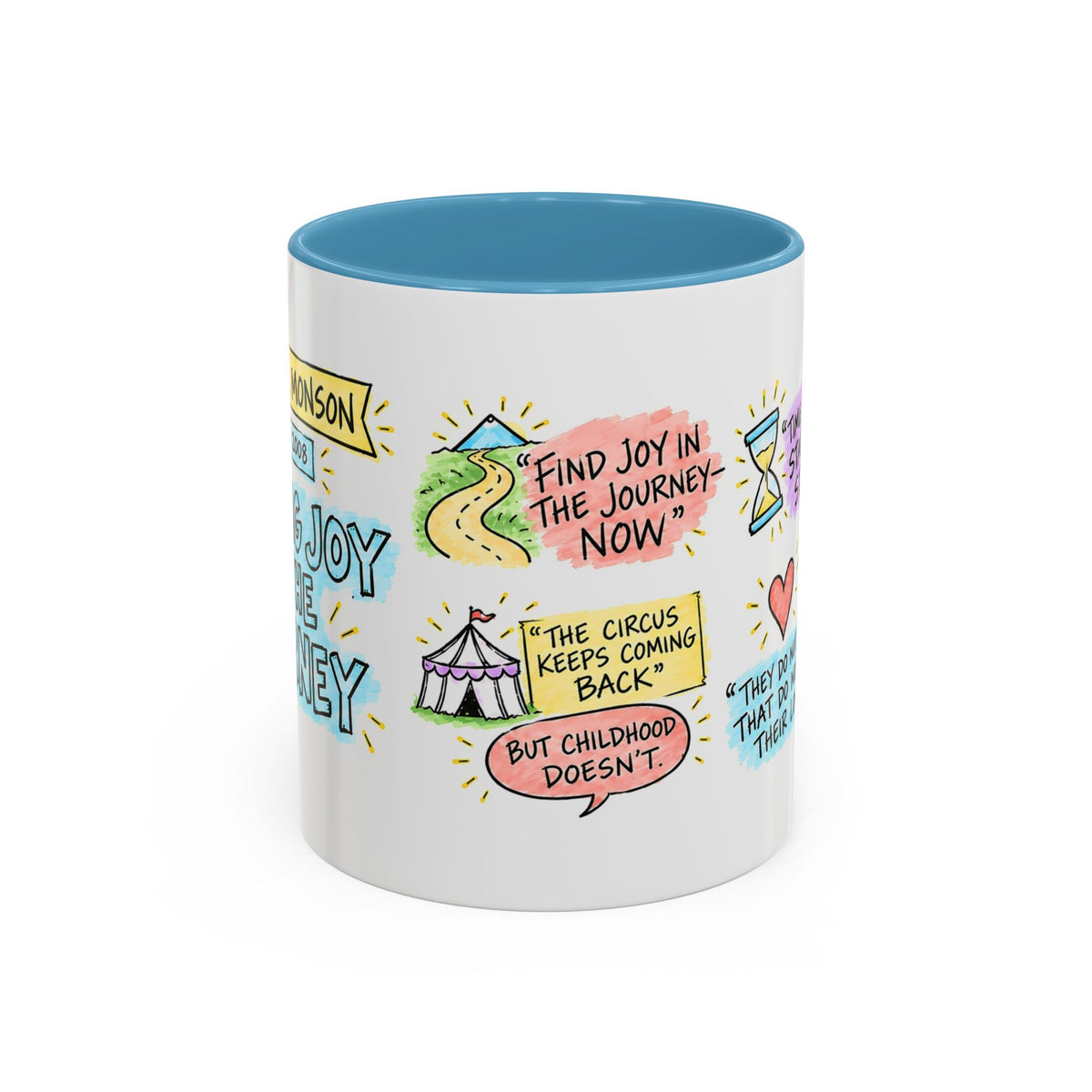Finding Joy in the Journey Sketch Note Mug — Thomas S. Monson