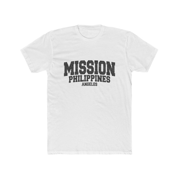 Philippines Angeles Mission T-Shirt in Solid White, front view