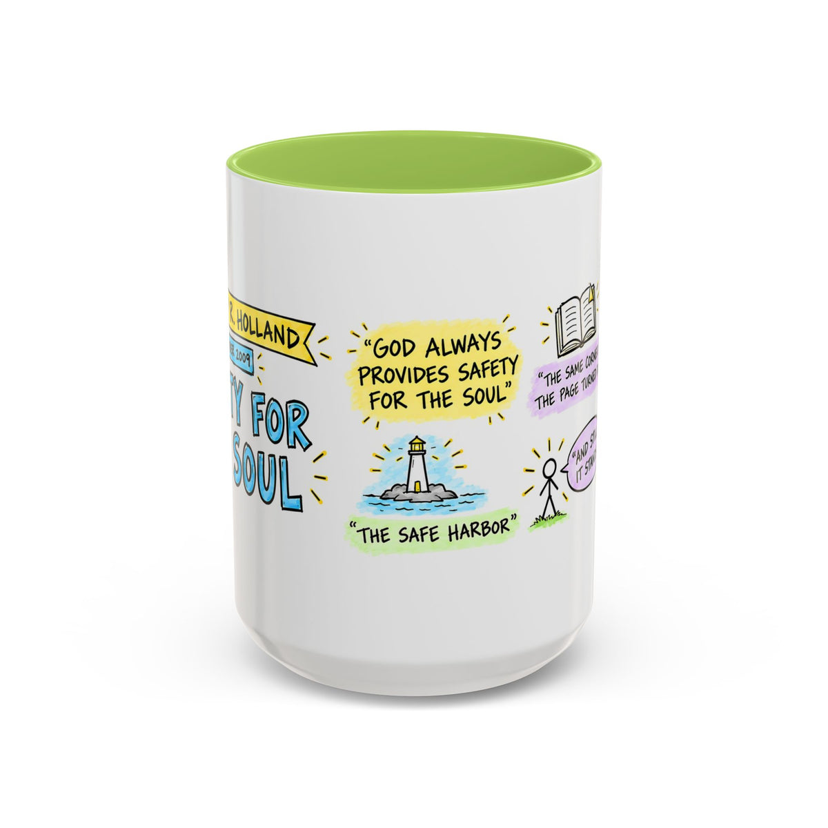 Safety for the Soul Sketch Note Mug — Jeffrey R. Holland