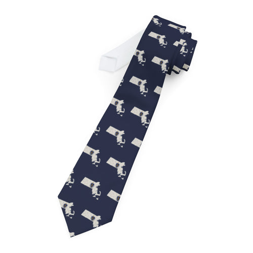 Massachusetts Mission Flag Map Tie