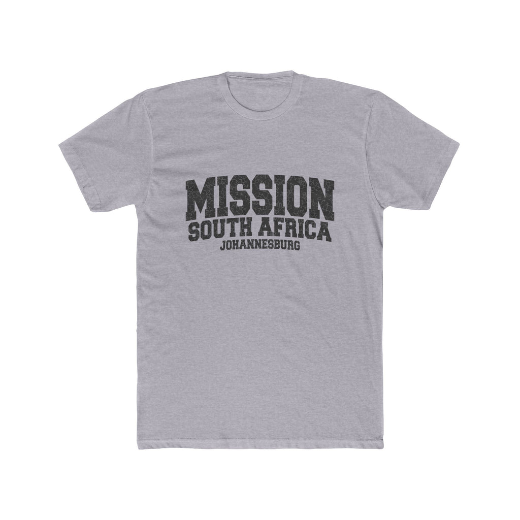 South Africa Johannesburg Mission T-Shirt in Heather Grey, front view