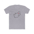 South Africa Pretoria Mission Heart Map shirt in Heather Grey: South Africa outline with a red heart, front view