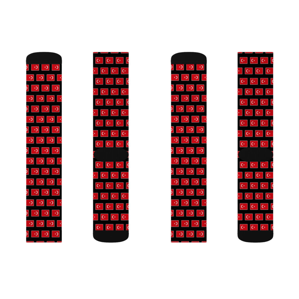 Turkey Mission Flag Socks