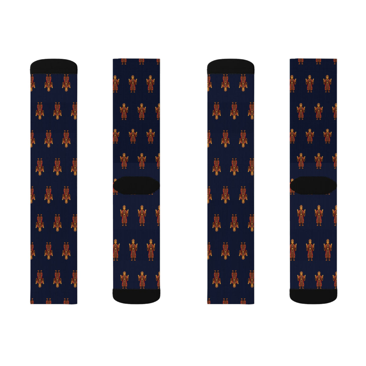 Zoramites Brick Chess crew socks by Weak Things view 2