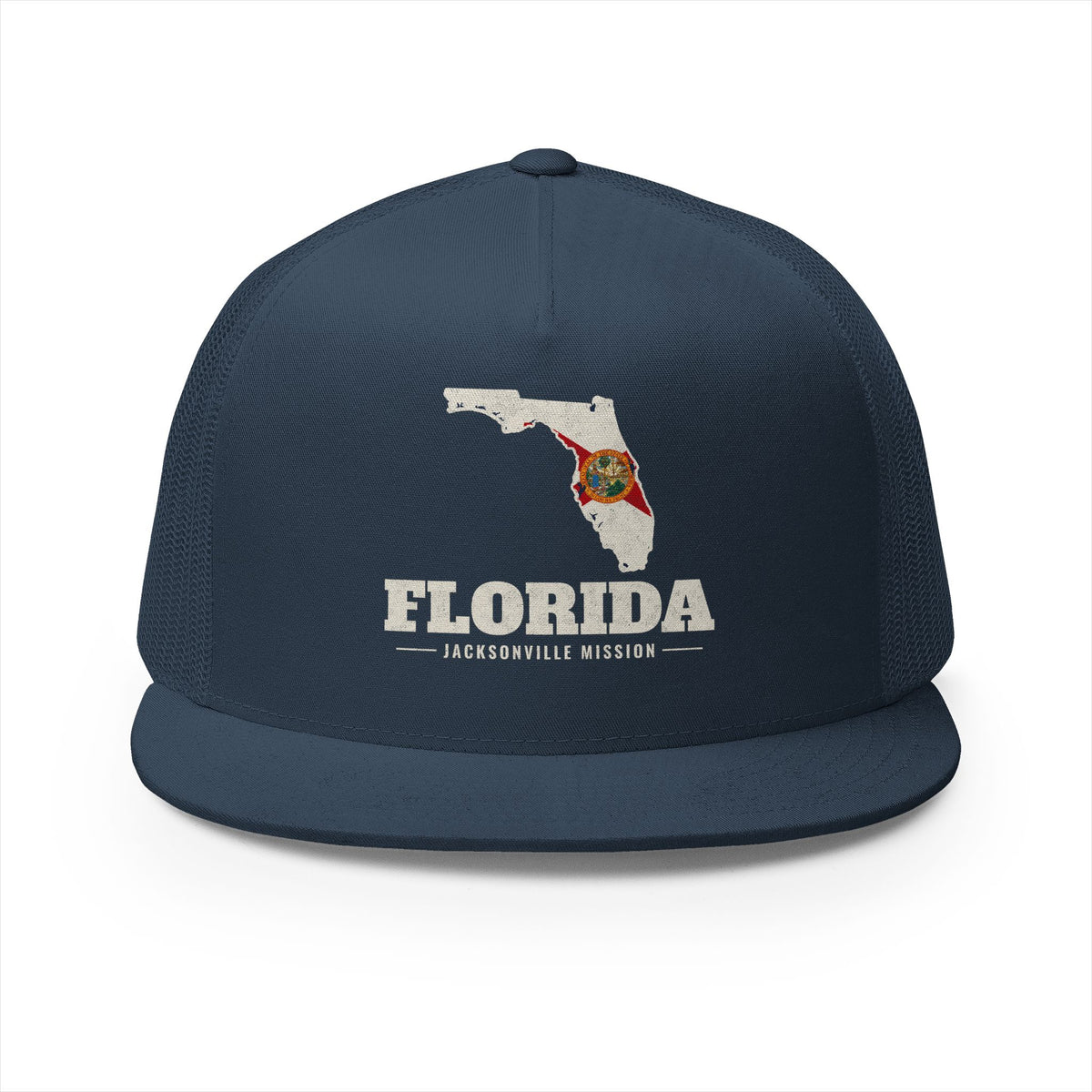 Florida Jacksonville Mission Flag Map Trucker Hat