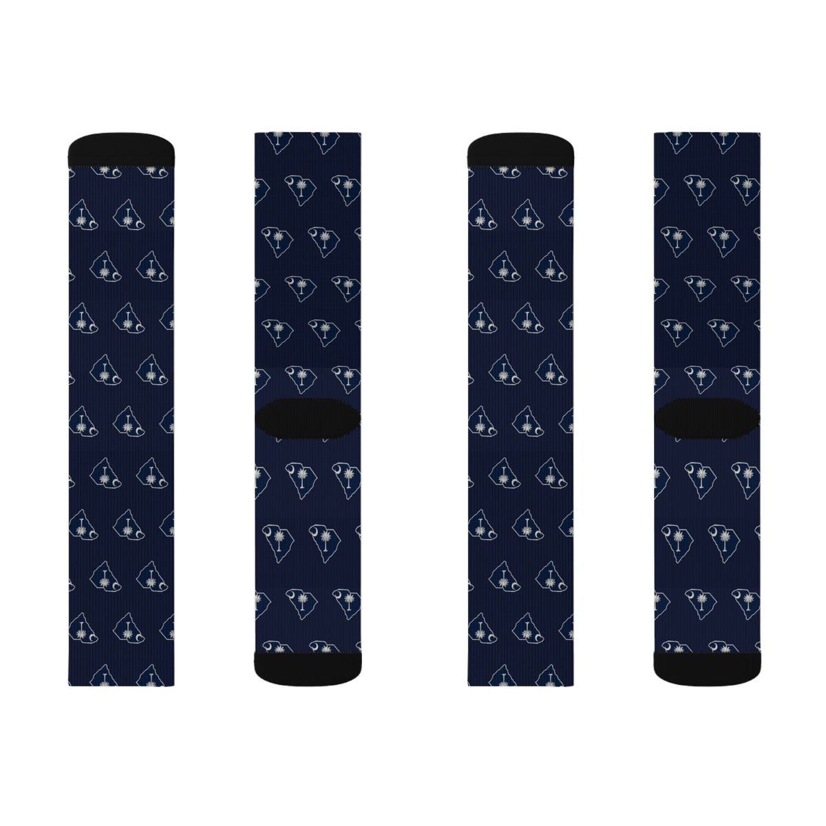 South Carolina Mission Flag Map Socks
