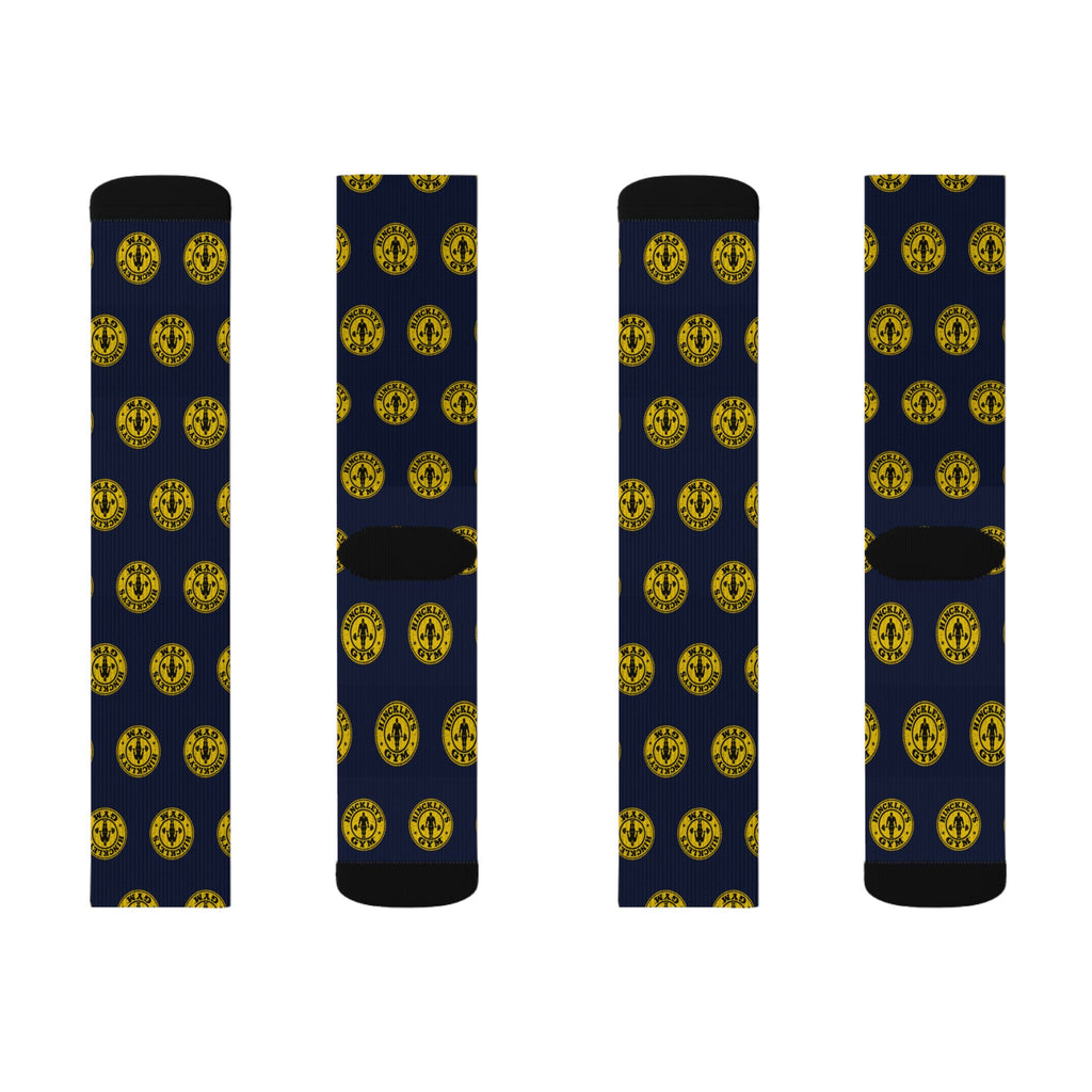 Gordon B. Hinckley Hinckley's Gym crew socks by Weak Things view 4