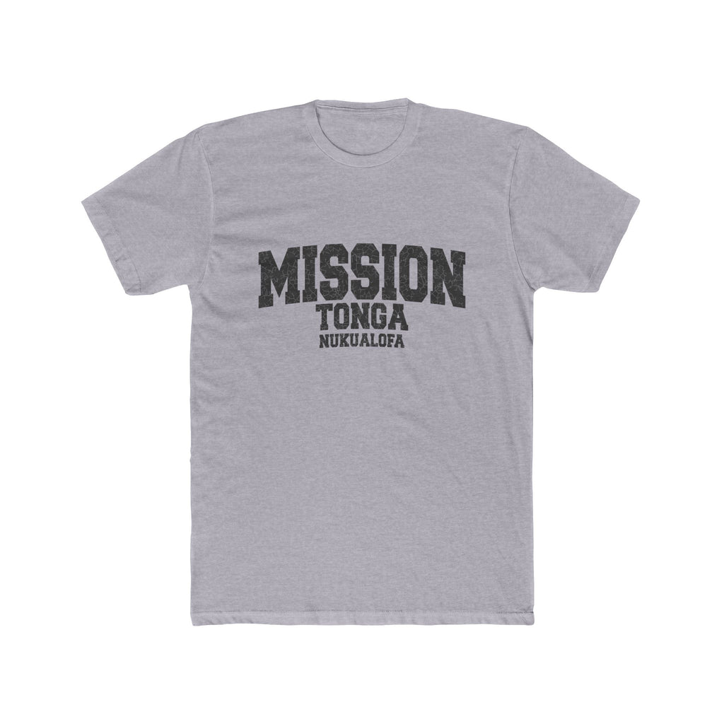 Tonga Nukualofa Mission T-Shirt in Heather Grey, front view