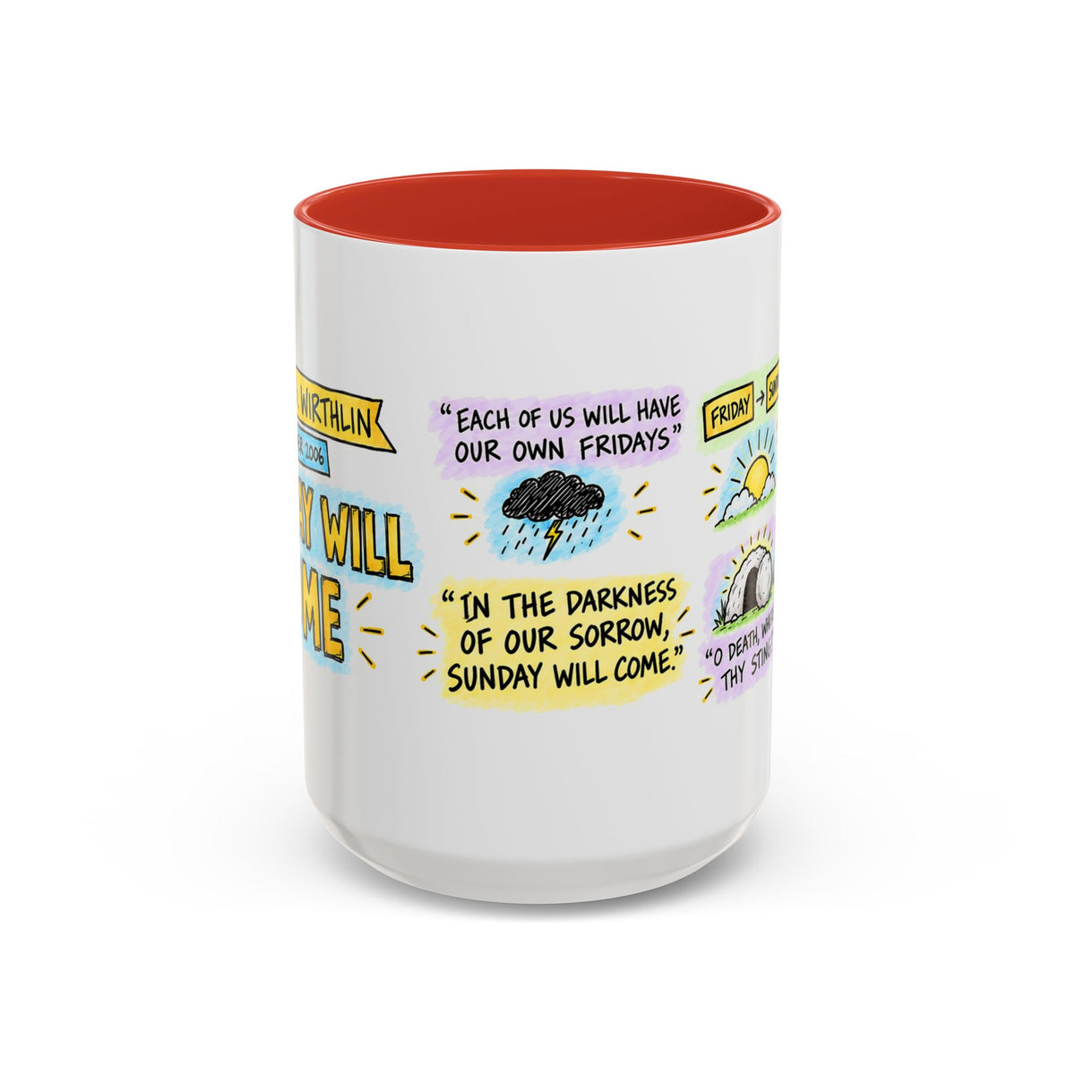 Sunday Will Come Sketch Note Mug — Joseph B. Wirthlin