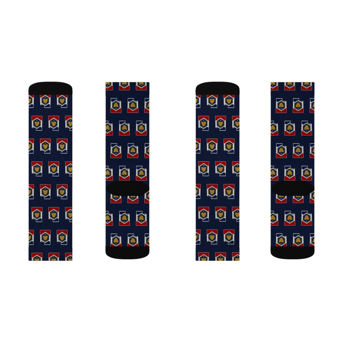 Utah Mission Flag Map Socks