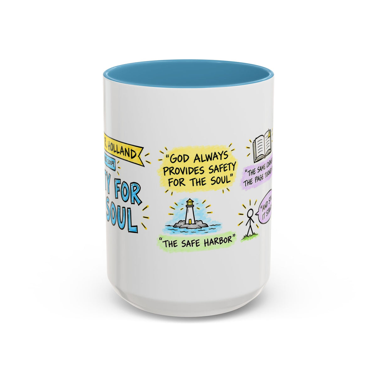 Safety for the Soul Sketch Note Mug — Jeffrey R. Holland