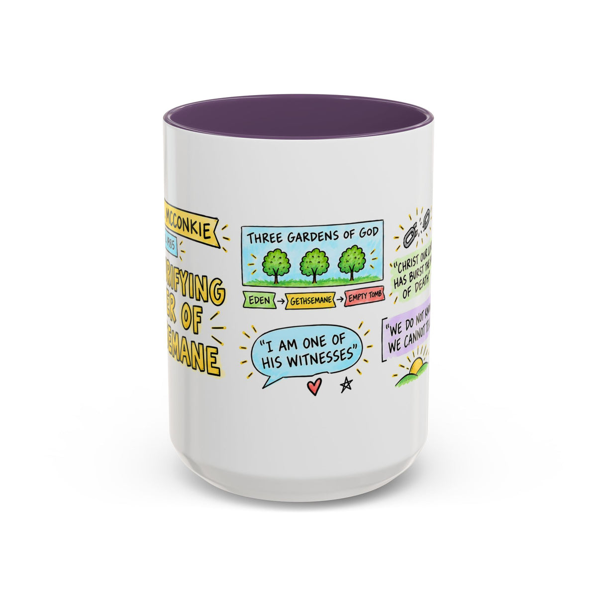 The Purifying Power of Gethsemane Sketch Note Mug — Bruce R. McConkie