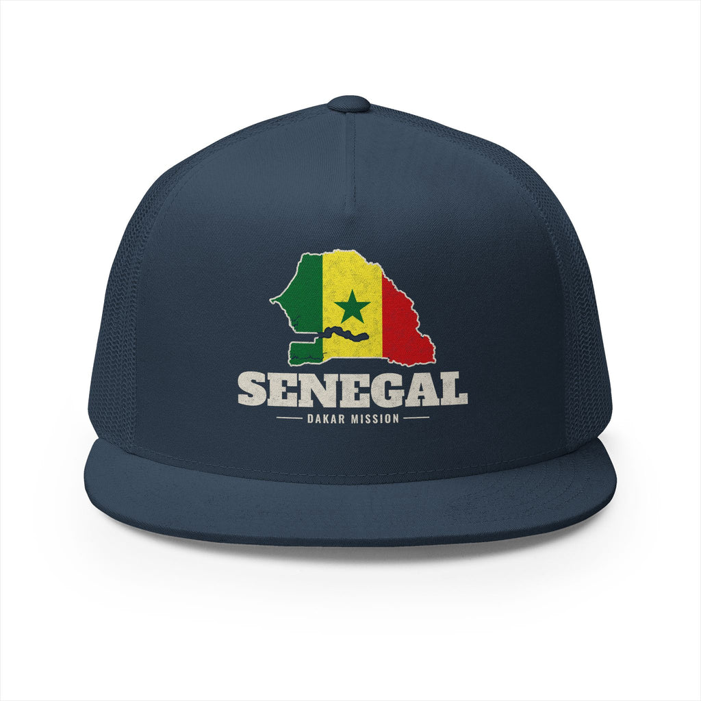 Senegal Dakar Mission Flag Map Trucker Hat