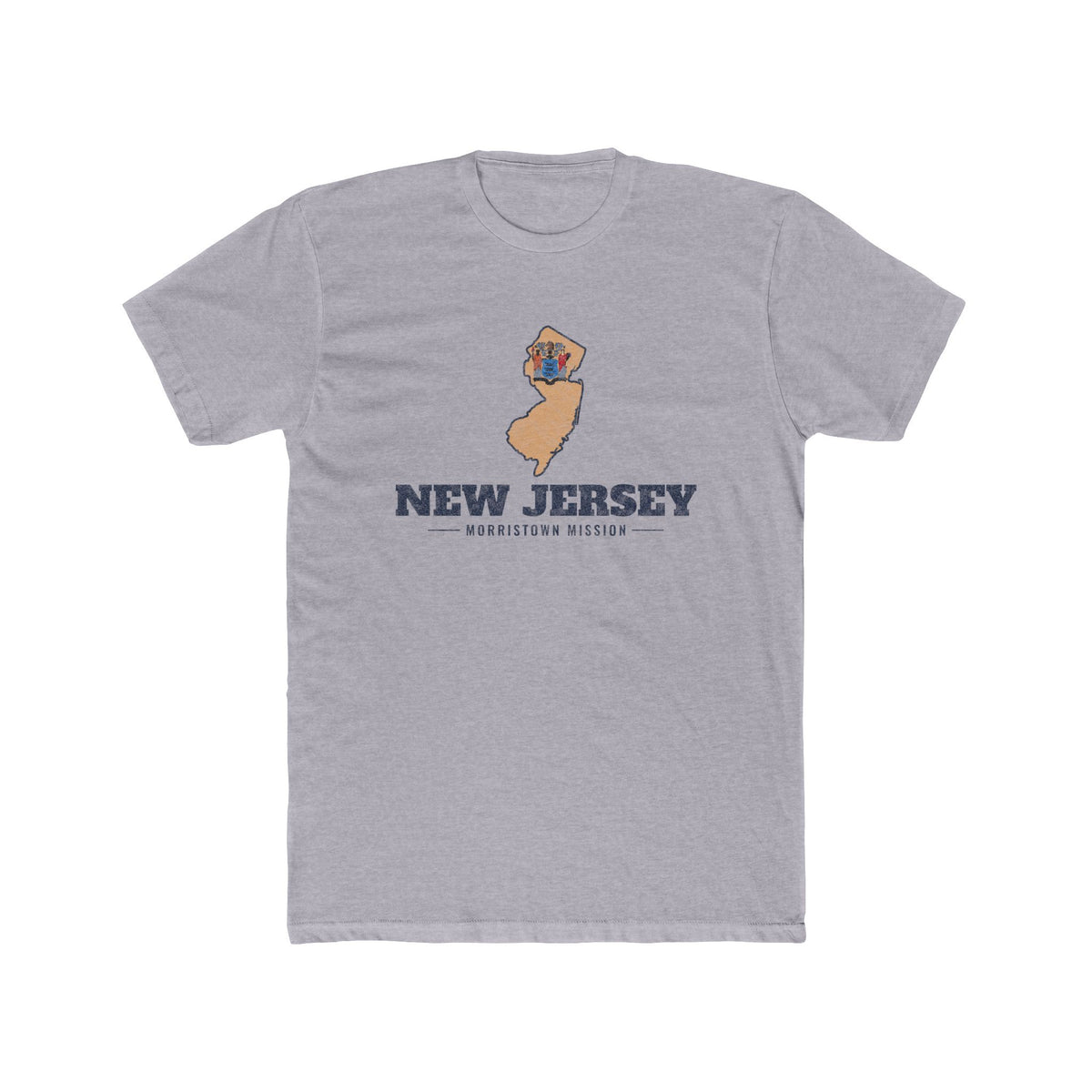 New Jersey Morristown Mission Flag Map Shirt