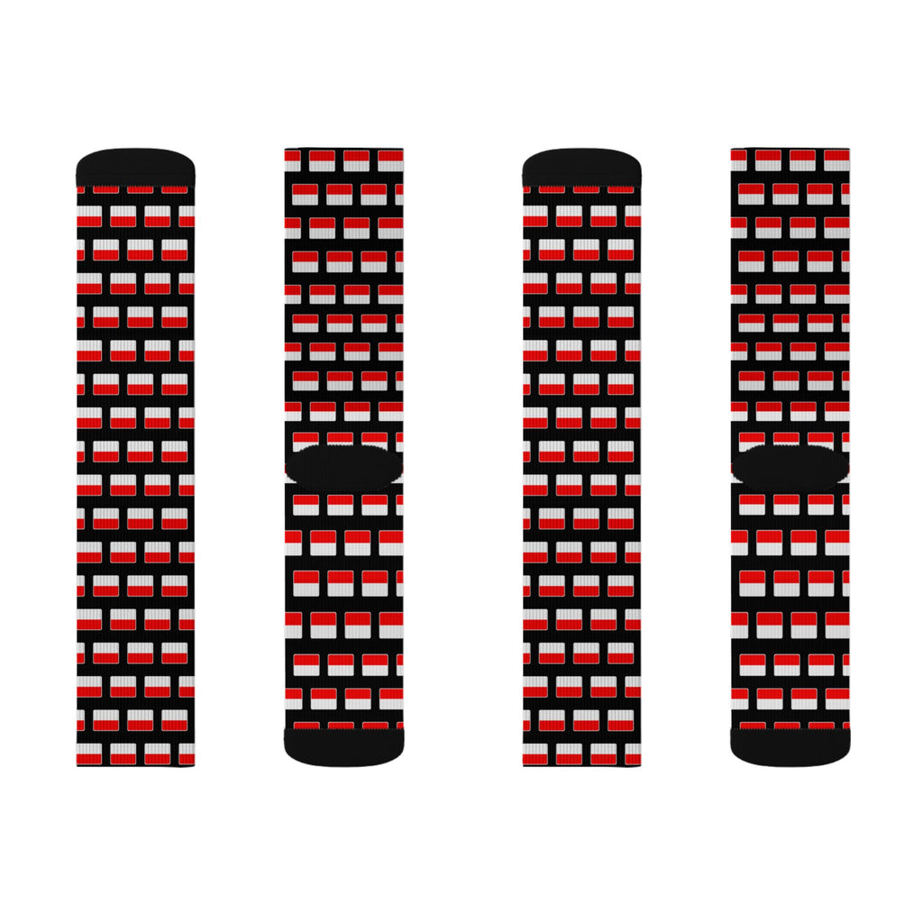 Indonesia Mission Flag Socks