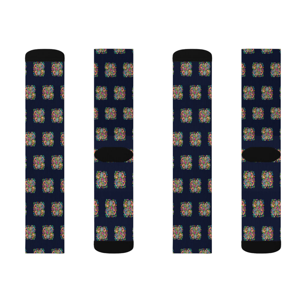 God Is Good So Good crew socks by Weak Things view 4